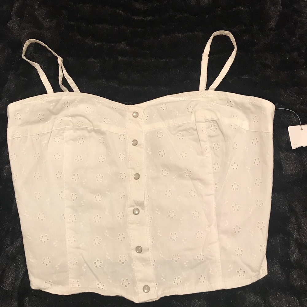 White Crop Top...